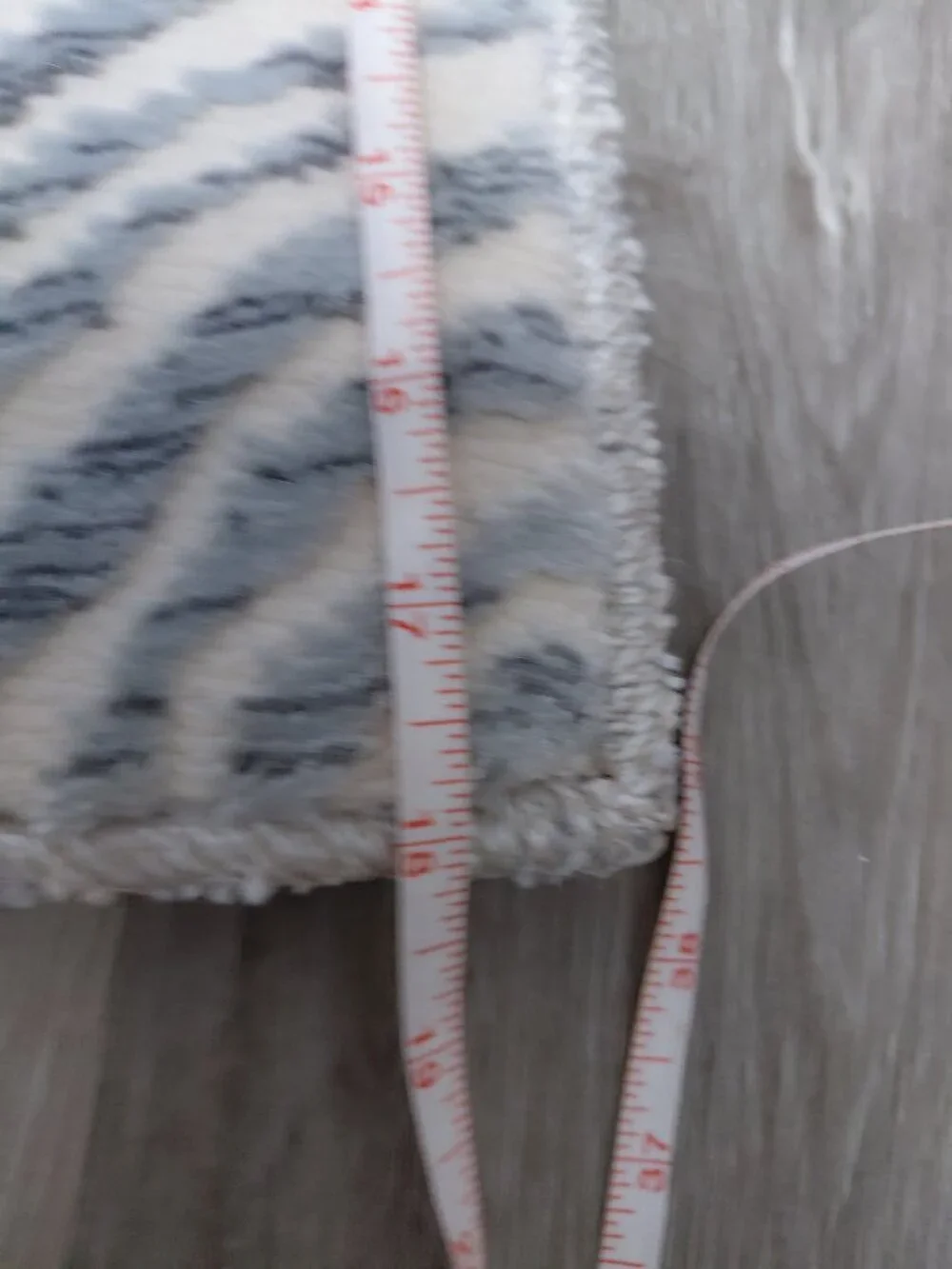 Zebra Stripe Animal Print Machine Washable Grey & Ivory Area Rug Set of 2